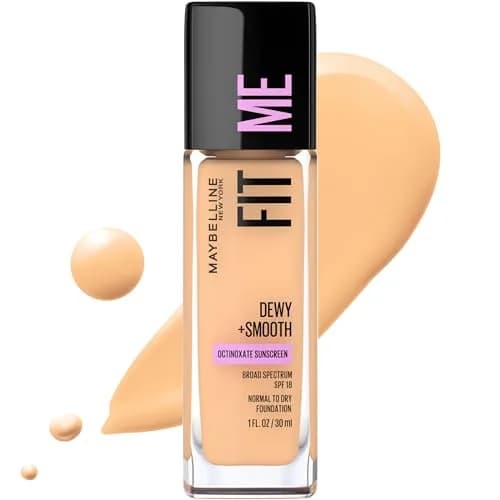 Maybelline Fit Me Dewy + Smooth Foundation - 210 Sandy Beige, 29.57ml | Hydrating Luminous Finish thumbnail 1