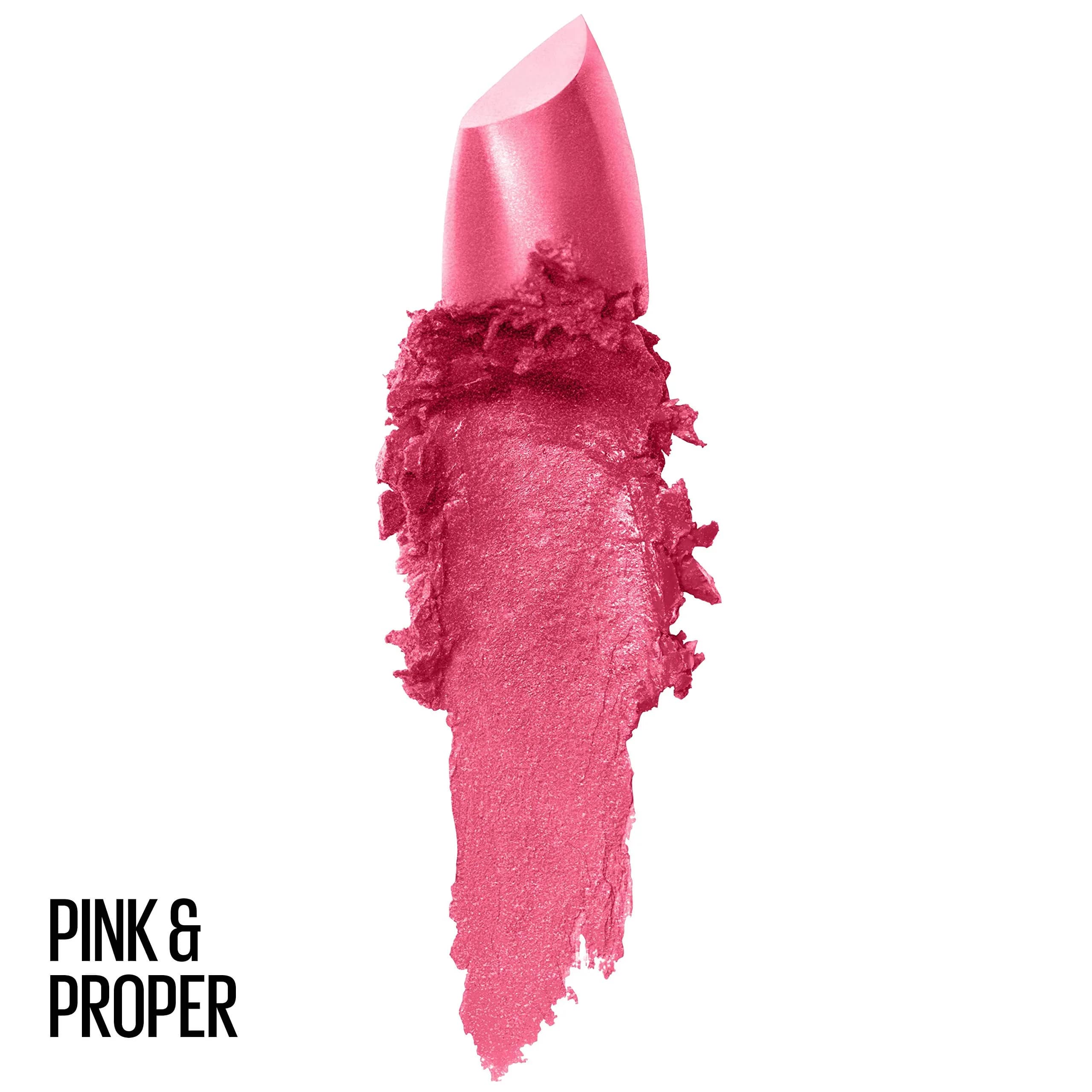 Maybelline Color Sensational Lipstick in Pink & Proper - Creamy Hydrating Coral Pink thumbnail 2