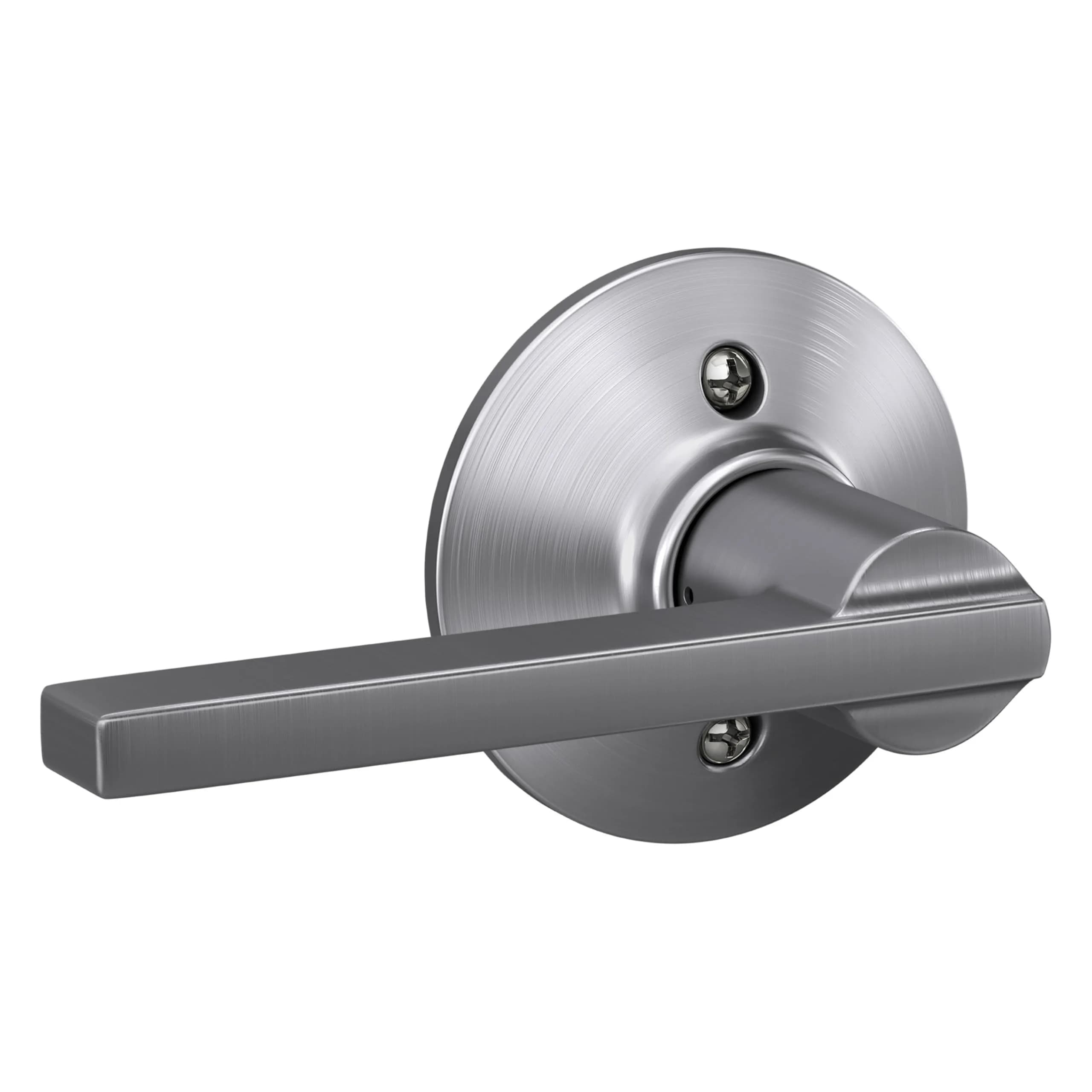 SCHLAGE Latitude Non-Turning Dummy Door Handle, Satin Chrome | Decorative Pull for Doors - main product image