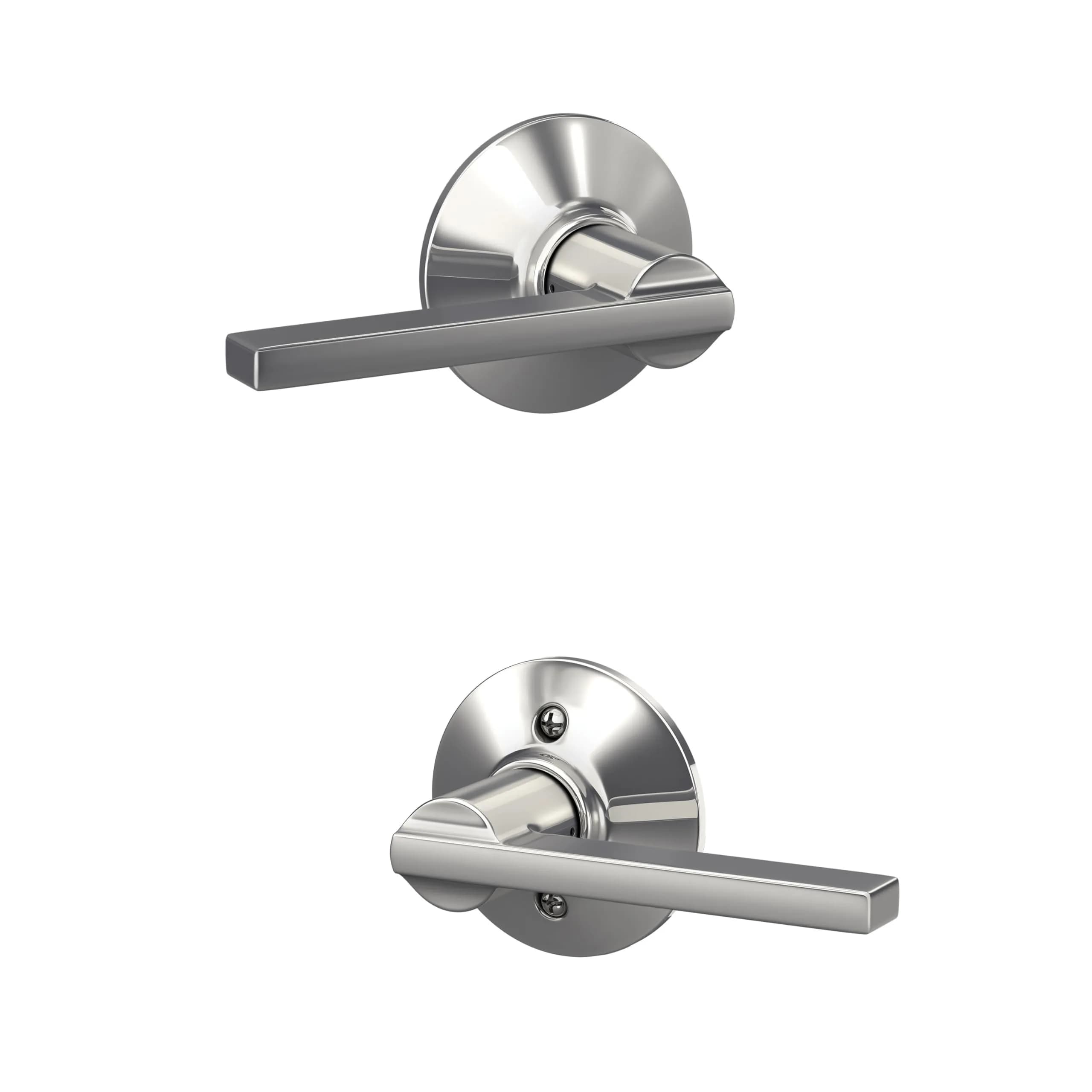 SCHLAGE Latitude Hall/Closet Passage Door Handle, Reversible, Bright Chrome (1-Pack) - main product image