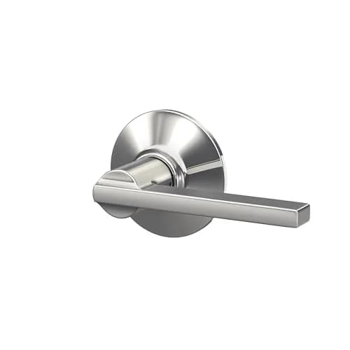 SCHLAGE Latitude Hall/Closet Passage Door Handle, Reversible, Bright Chrome (1-Pack) thumbnail 3