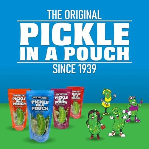Van Holten's Big Papa Pickle-In-A-Pouch 7 oz (198 g) | Jumbo Dill Snack Pouch, Gluten-Free & Kosher thumbnail 4