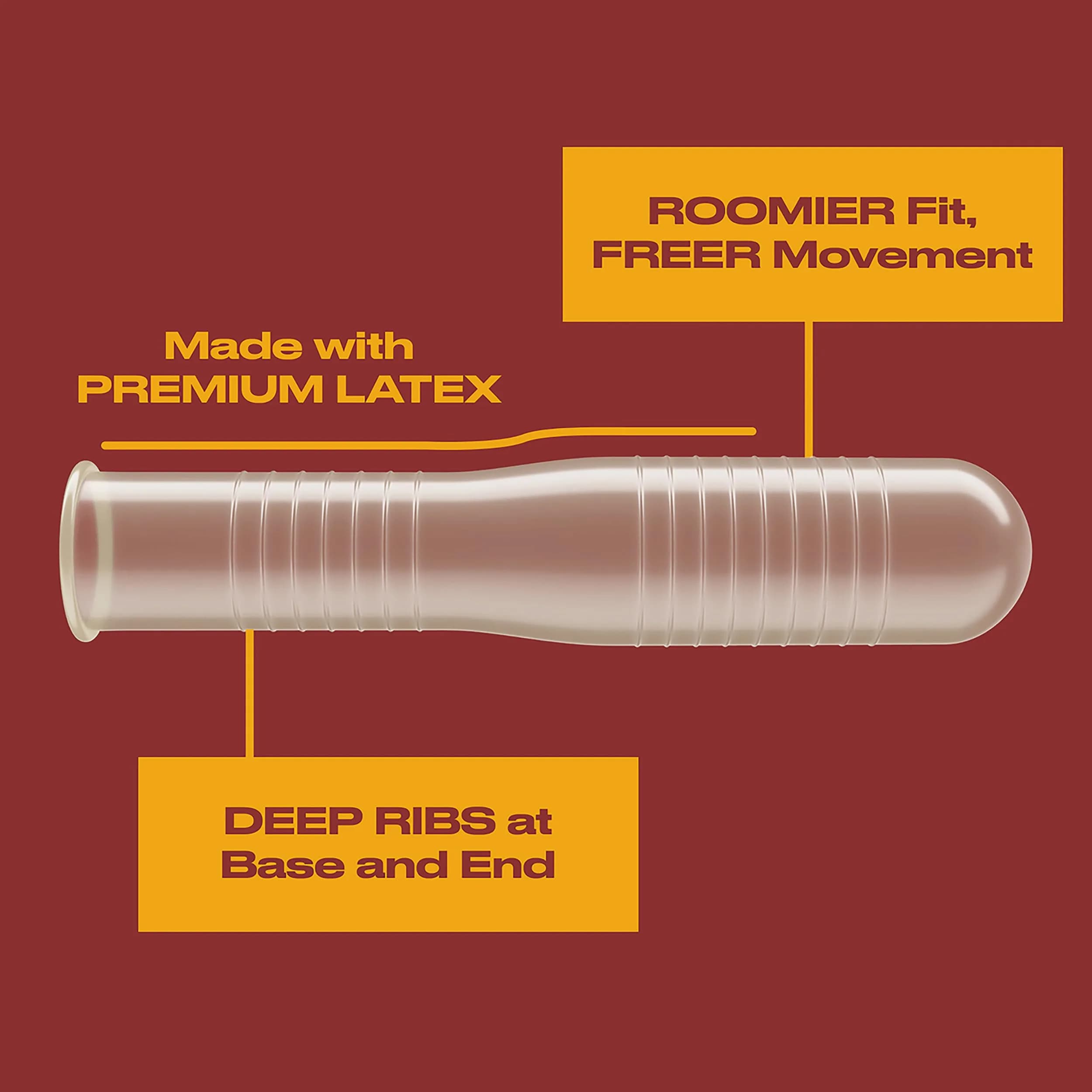 Trojan Ultra Ribbed Ecstasy Lubricated Condoms 26 Count | Dual Lubricant for Enhanced Sensation - view 3