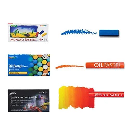 MUNGYO Gallery Oil Pastels Cardboard Box Set of 12 Assorted Colors | Vibrant, Easy-to-Blend Art Supplies for Students thumbnail 4