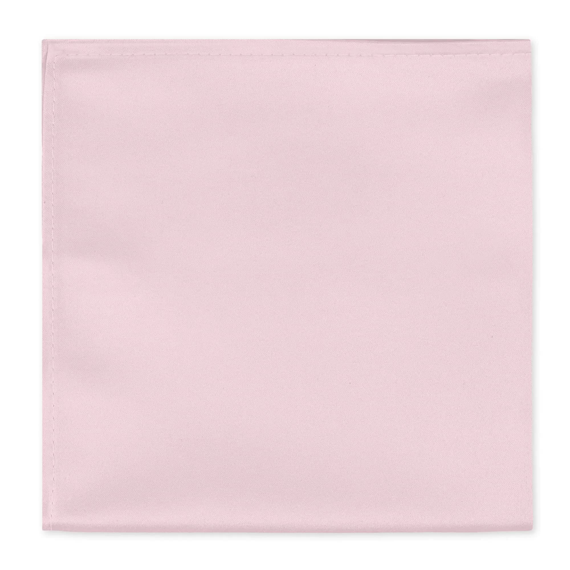 Jacob Alexander Men's Pocket Square Solid Color Handkerchief - Bridal | Satin Microfiber Finish, 12" x 12"