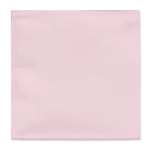Jacob Alexander Men's Pocket Square Solid Color Handkerchief - Bridal | Satin Microfiber Finish, 12" x 12" thumbnail 1