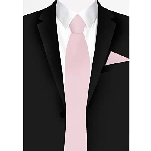 Jacob Alexander Men's Pocket Square Solid Color Handkerchief - Bridal | Satin Microfiber Finish, 12" x 12" thumbnail 4