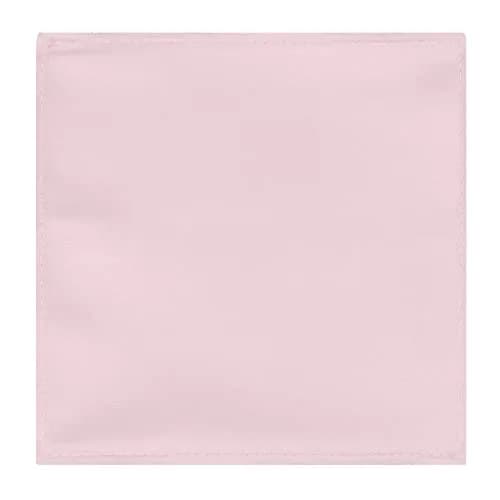 Jacob Alexander Men's Pocket Square Solid Color Handkerchief - Bridal | Satin Microfiber Finish, 12" x 12" thumbnail 2
