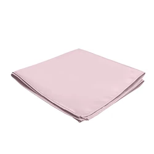 Jacob Alexander Men's Pocket Square Solid Color Handkerchief - Bridal | Satin Microfiber Finish, 12" x 12" thumbnail 3