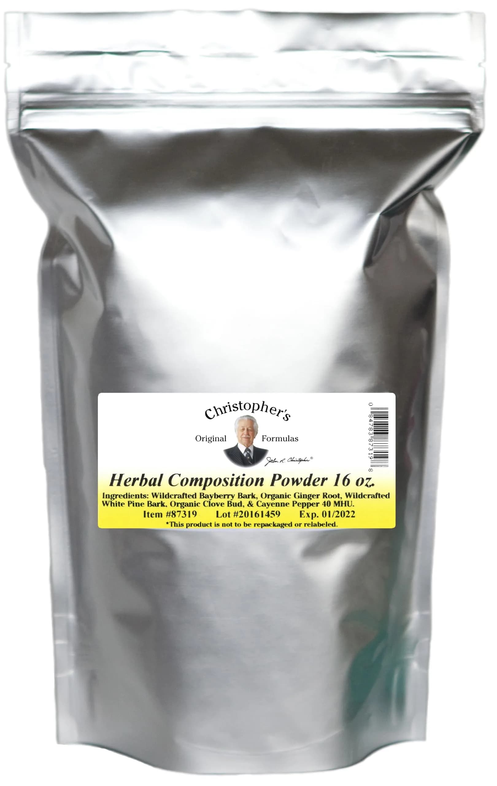 Christopher's Original Formulas Herbal Composition Powder 16 OZ | Herbal Powder for Baby Care & Skin Care — 16.0 Ounce