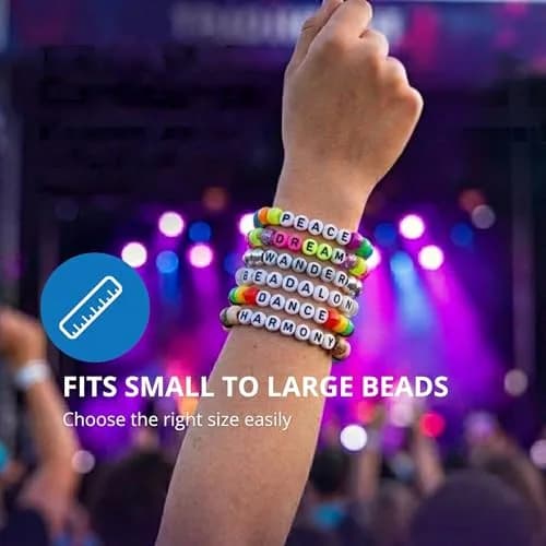 Beadalon Elonga Elastic String White 1 mm (25 m / 82 ft) | Strong Stretch Cord for Bracelets thumbnail 5