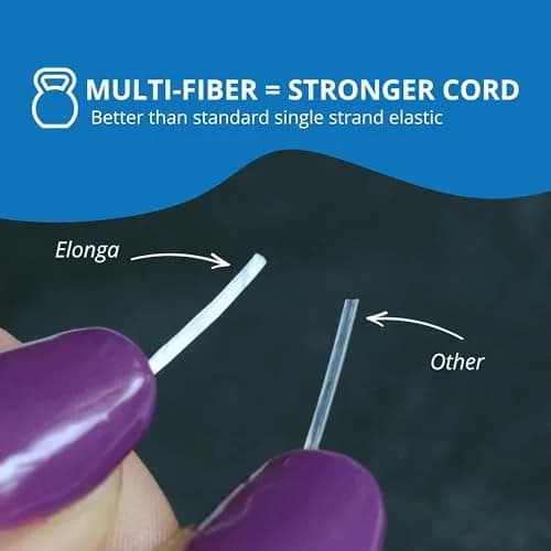 Beadalon Elonga Elastic String White 1 mm (25 m / 82 ft) | Strong Stretch Cord for Bracelets thumbnail 2