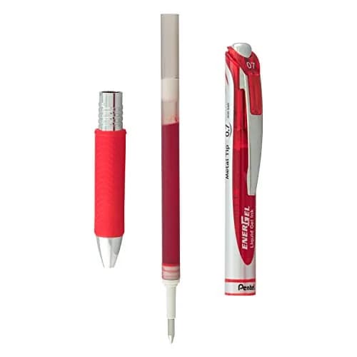 Pentel EnerGel Deluxe RTX Retractable Liquid Gel Pen, Red Ink, 0.7mm Medium Tip, 2 Pack | Smooth Ink Flow thumbnail 5