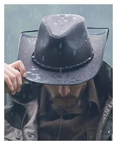 Outback Trading Company Men's 1484 Bootlegger Cotton Oilskin Hat Brown | UPF 50, Waterproof, Breathable thumbnail 4