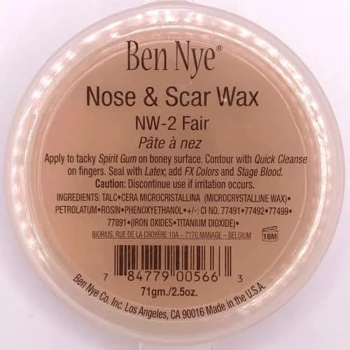 Ben Nye Nose and Scar Wax Fair 1 Ounce | Realistic Flesh Imitation for Makeup & Effects thumbnail 3