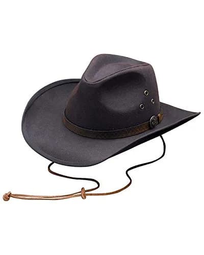 Outback Trading Company Unisex Trapper Cotton Oilskin Hat Brown | Waterproof UPF 50 thumbnail 3