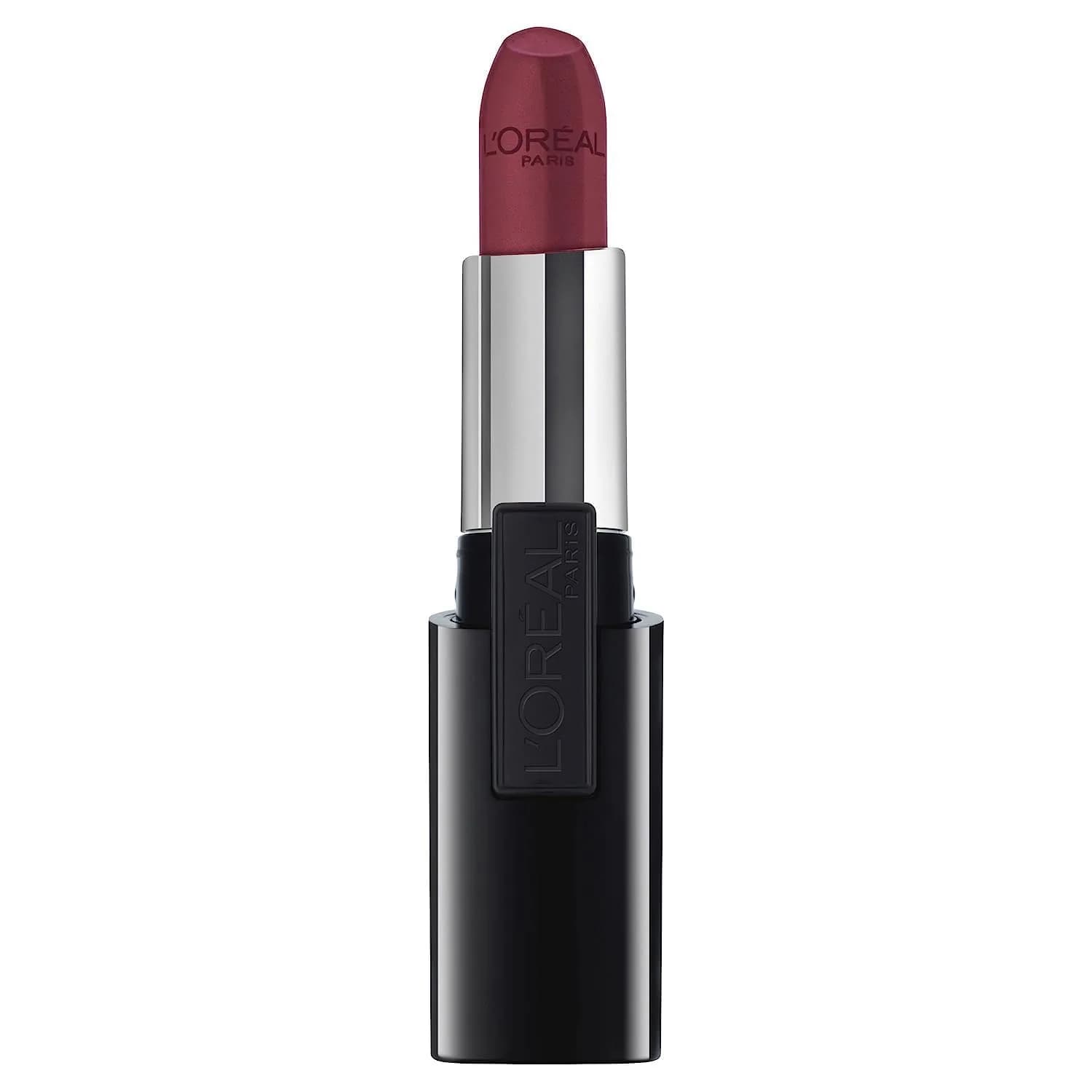 L'Oreal Paris Infallible Le Rouge Lipstick, Charming Lilac, 0.09 oz. | Long-lasting, Hydrating Lip Color — Persistent Plum