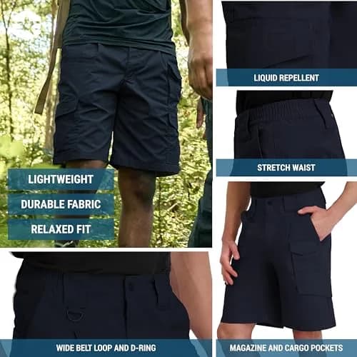 Propper Lightweight Tactical Shorts 48 US | 9 Pocket, Ripstop, Navy Blue, 9" Inseam thumbnail 4