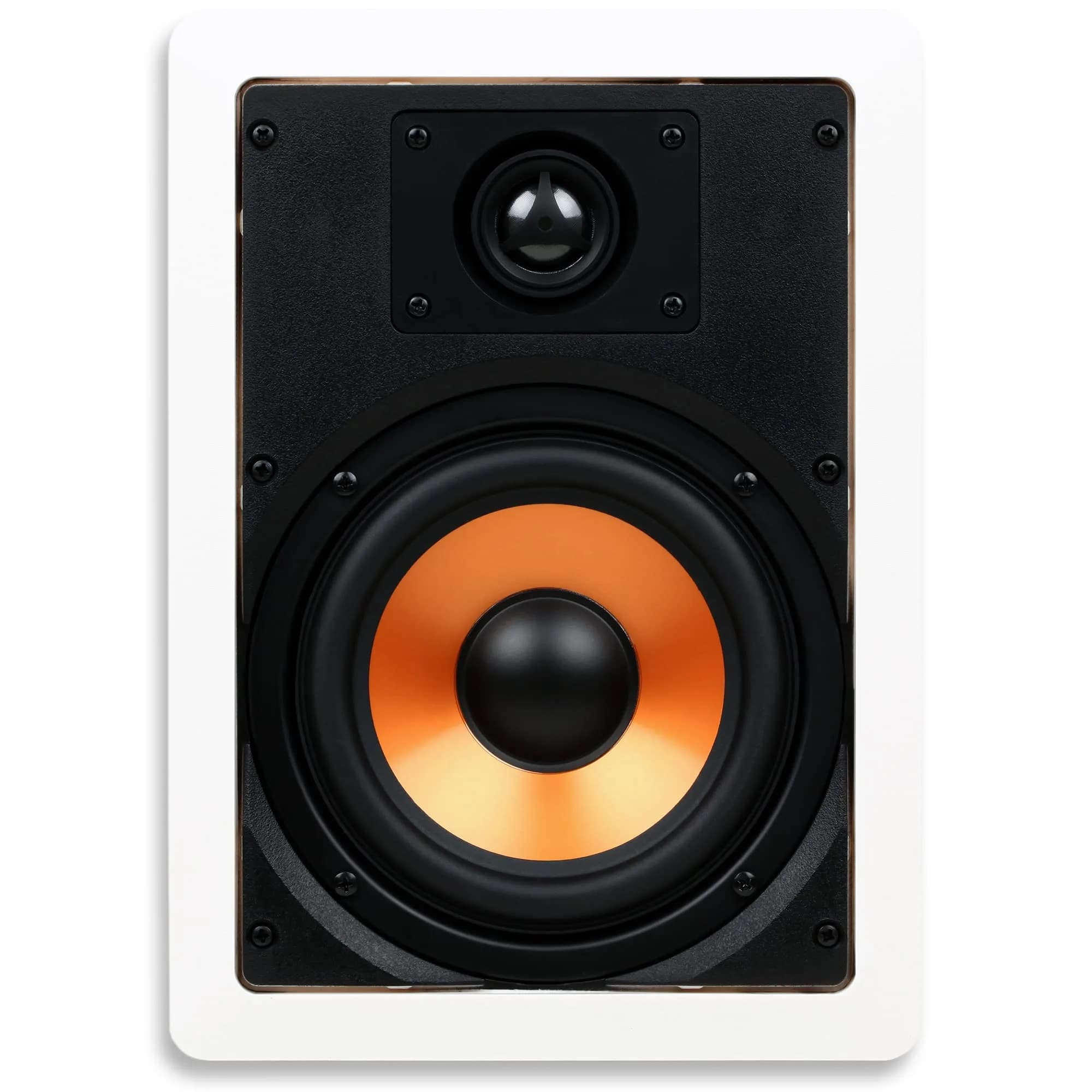 Micca M-6S 6.5-Inch 2-Way In-Wall/Ceiling Speaker, White, 141.6 cm² (8.7" x 12.1") | Passive Home Audio Speaker for Home Theater