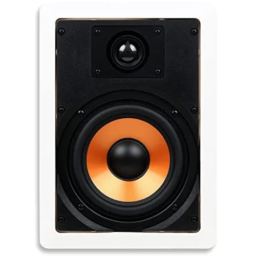Micca M-6S 6.5-Inch 2-Way In-Wall/Ceiling Speaker, White, 141.6 cm² (8.7" x 12.1") | Passive Home Audio Speaker for Home Theater thumbnail 1