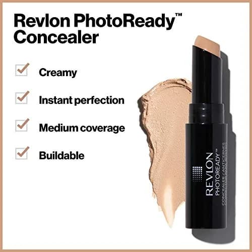 Revlon PhotoReady Concealer Stick Fair 0.11 oz (3.2 g) | High Definition Filter Technology thumbnail 2