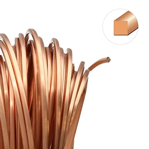 The Beadsmith Square Craft Wire - Soft Temper Beading Wire, Copper Color, 21 Gauge, 6.4 meters (7 Yards) | Malleable & Durable for Jewelry Making thumbnail 3