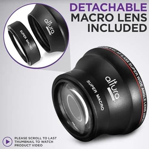 Altura Photo 58mm Wide Angle Lens with Macro | 0.43x Optical Zoom thumbnail 5