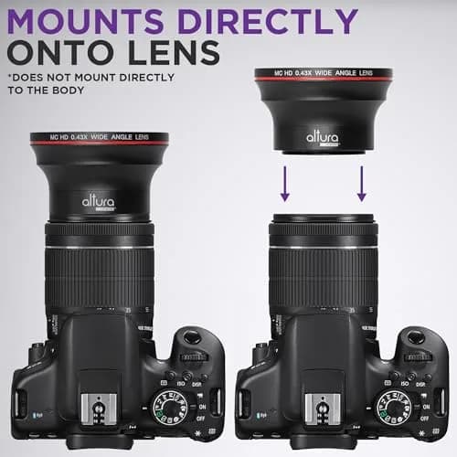 Altura Photo 58mm Wide Angle Lens with Macro | 0.43x Optical Zoom thumbnail 2