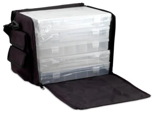 Beadalon Jewelry Making Tool Box with 5 Storage Boxes | Portable, Durable Nylon Case for Beading & Jewelry Supplies thumbnail 1
