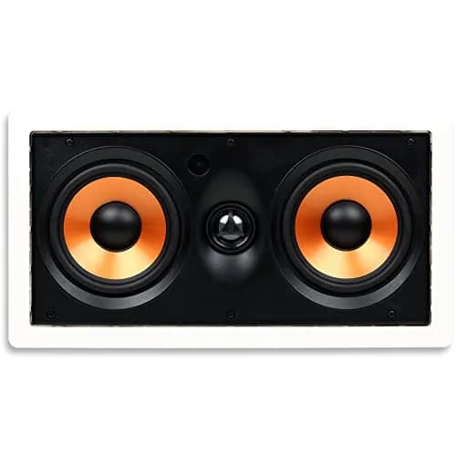 Micca M-CS Dual 5.25-Inch In-Wall Center Channel Speaker, White | 60Hz-20kHz Frequency Response thumbnail 1