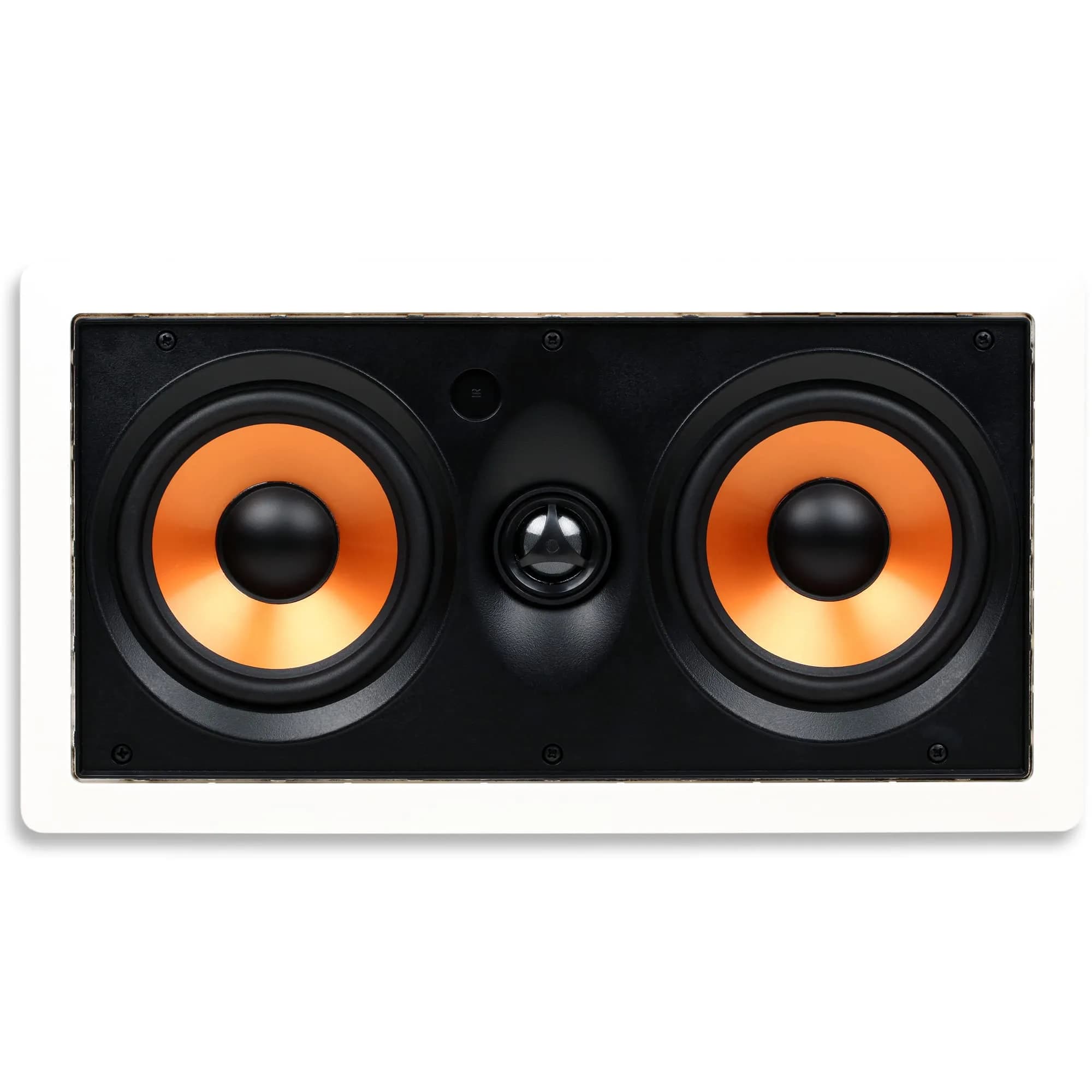 Micca M-CS Dual 5.25-Inch In-Wall Center Channel Speaker, White | 60Hz-20kHz Frequency Response