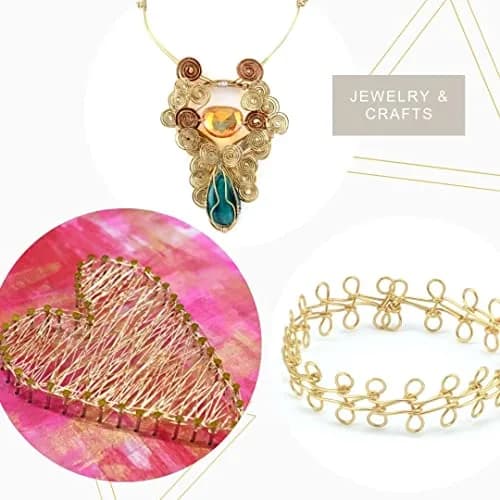 Artistic Wire 18 Gauge Tarnish Resistant Brass Craft Wire 52 ft | Vibrant, Durable Jewelry Wire for All Skill Levels thumbnail 2