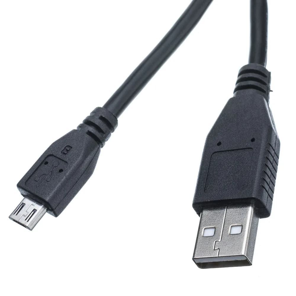 CableWholesale Micro USB 2.0 Cable, 3 ft, Black, A Male to Micro B, High Speed USB Cable — 3 ft