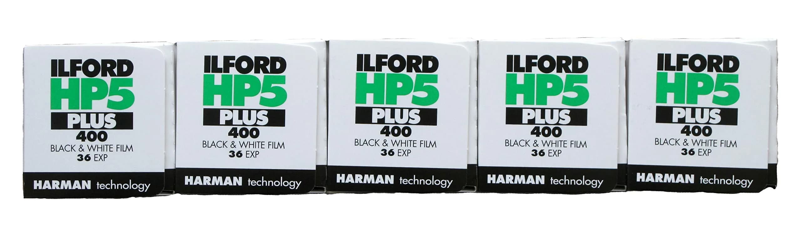 Ilford HP5+ 35mm Film 5 Rolls | Black & White, 400 ASA, 36 Exposures — Black/White