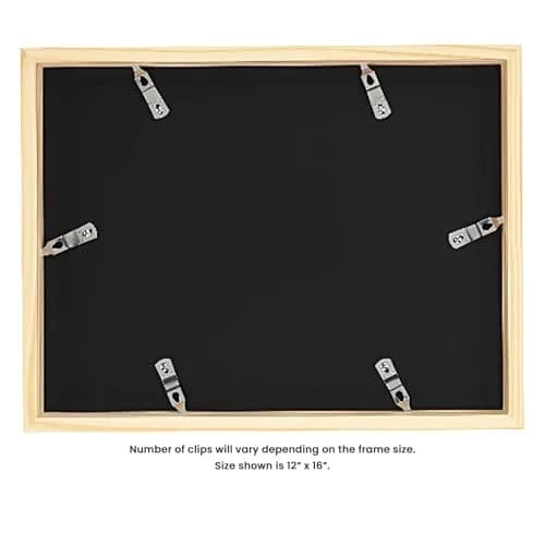 Ambiance Framing Wood 11"x14" Deep Picture Frame | Elegant Black Wood with Acrylic Glazing thumbnail 4