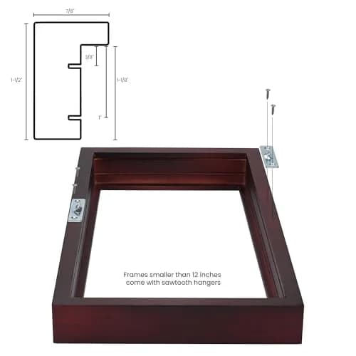 Ambiance Framing Wood Picture Frame 6"x6" | Deep, Shatter-Resistant Acrylic & MDF Backing thumbnail 6