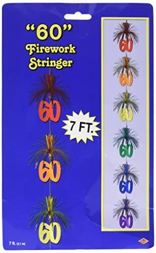 Beistle 60" Firework Stringer Party Accessory, Multi Color | Festive Occasions thumbnail 1