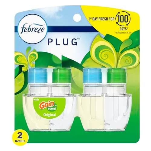 Febreze Fade Defy Plug Air Freshener Refills Gain Original Scent 52ml (1.75 Fl Oz) | Lasts 50 Days on Low thumbnail 1