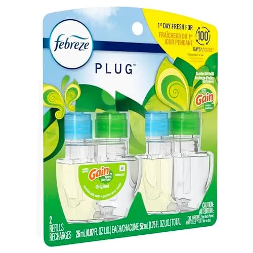 Febreze Fade Defy Plug Air Freshener Refills Gain Original Scent 52ml (1.75 Fl Oz) | Lasts 50 Days on Low thumbnail 2