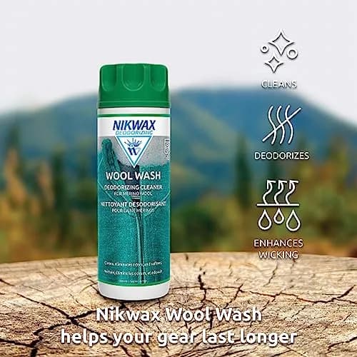 Nikwax Wool Wash 300ml | Deodorize & Safely Clean Merino Wool Base Layers thumbnail 4