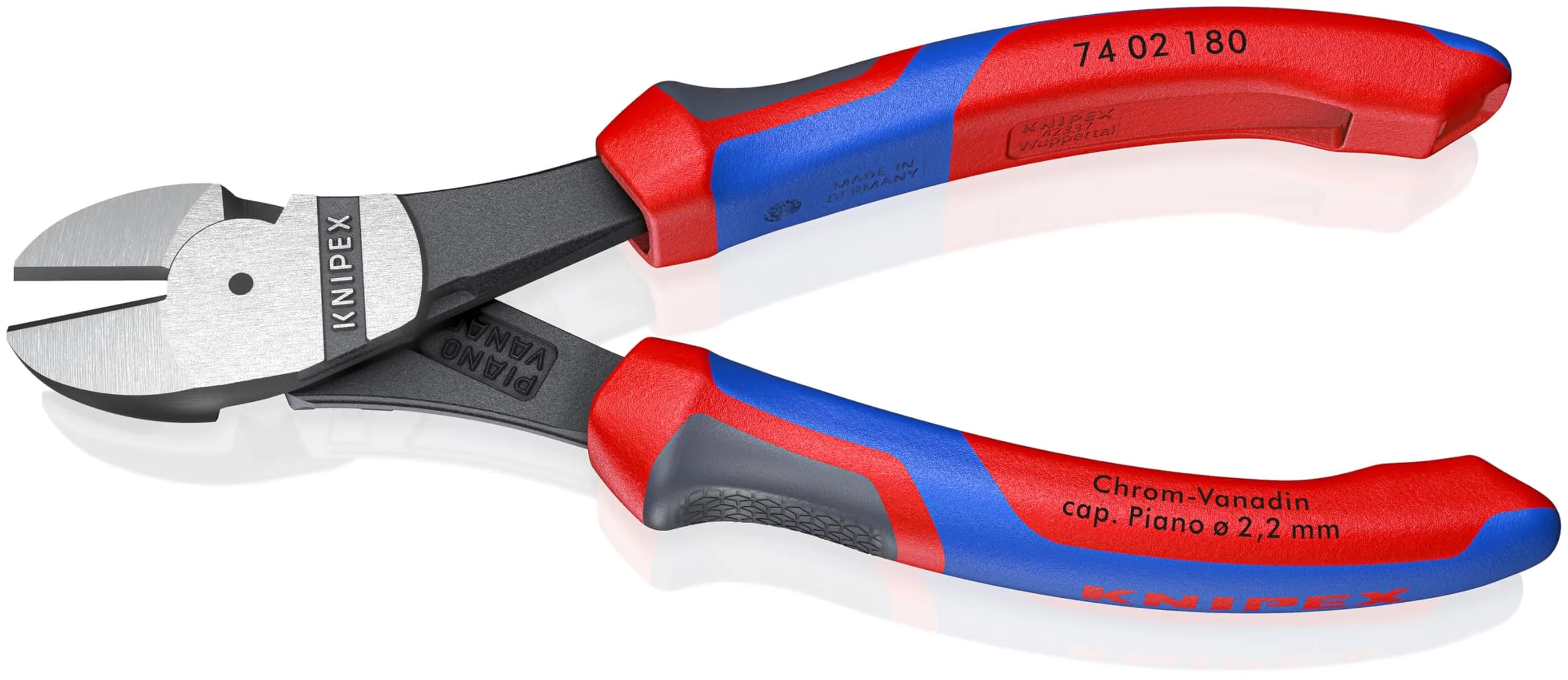 KNIPEX 74 02 180 Comfort Grip High Leverage Diagonal Cutters | Precision Wire Cutting (110 characters)