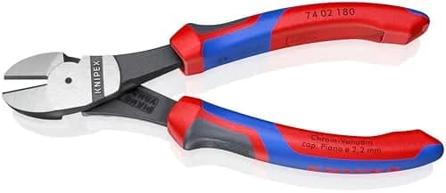 KNIPEX 74 02 180 Comfort Grip High Leverage Diagonal Cutters | Precision Wire Cutting (110 characters) thumbnail 1