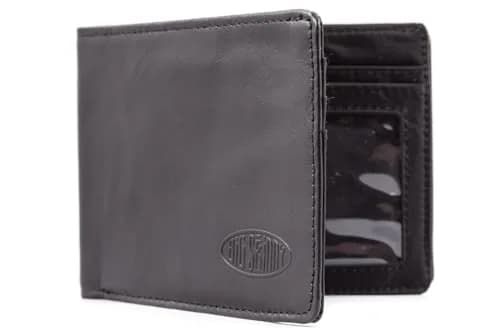 Big Skinny Men's Slimline Leather Bi-Fold Wallet | Holds Up to 25 Cards | 11.4 cm x 8.6 cm (4.5 x 3.38 Inches) thumbnail 1