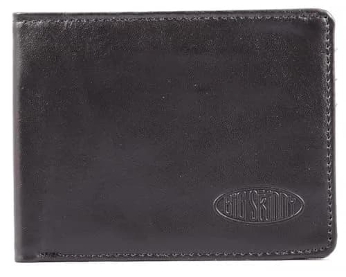 Big Skinny Men's Slimline Leather Bi-Fold Wallet | Holds Up to 25 Cards | 11.4 cm x 8.6 cm (4.5 x 3.38 Inches) thumbnail 2