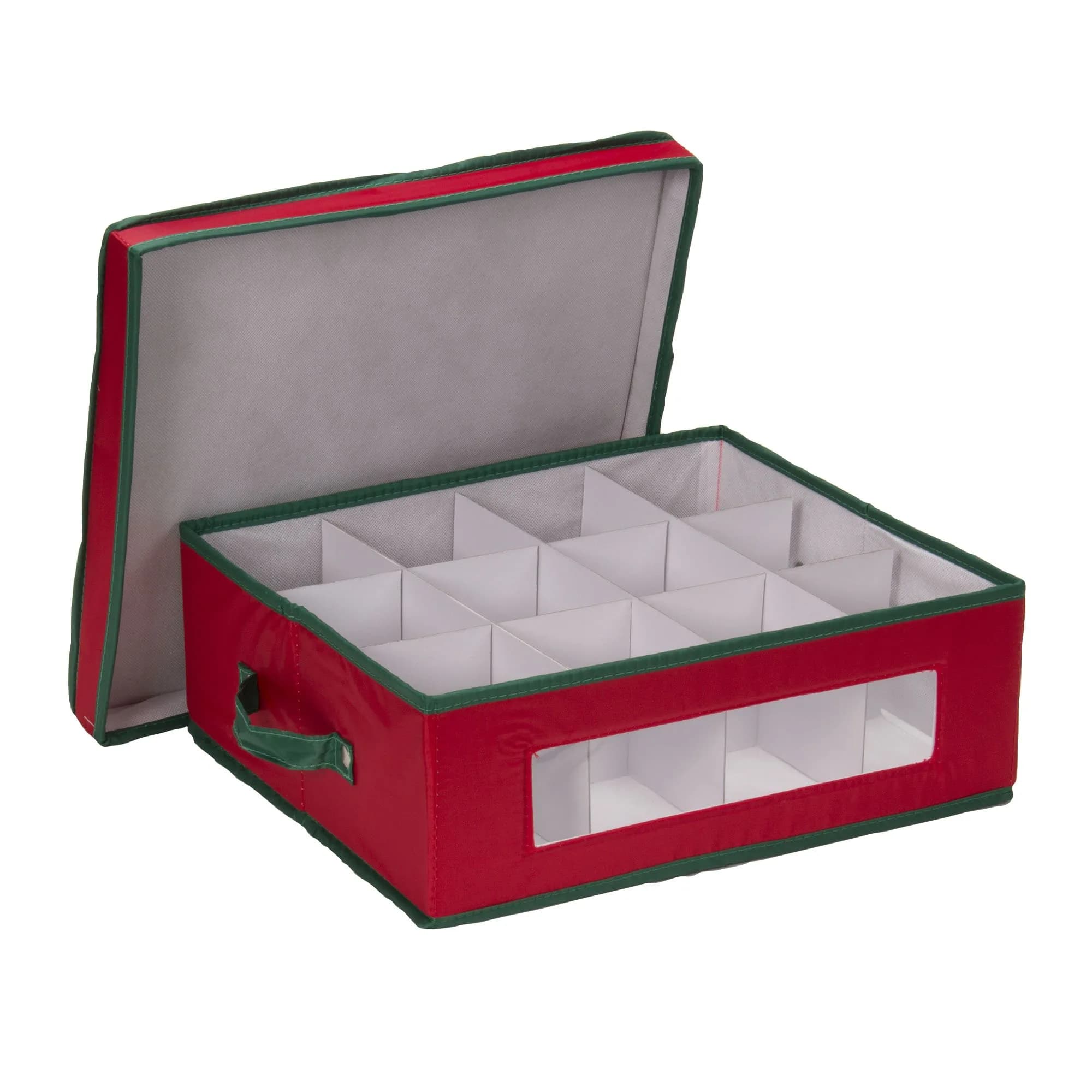 Household Essentials Holiday China Cup Storage Box 12 Cups | 35.5cm (13.9in) x 32.3cm (12.7in) x 14cm (5.5in) - main product image