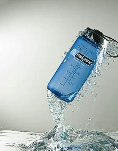 Nalgene Tritan Wide Mouth BPA-Free Water Bottle, Blue w/ Black Cap, 946ml (32oz) | Leak-Proof & Durable for Daily Use thumbnail 2