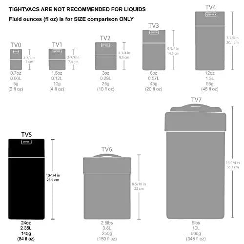 Tightpac Food Storage Container 2.35L | Airtight Vacuum Seal for Dry Goods & Fresh Produce thumbnail 7