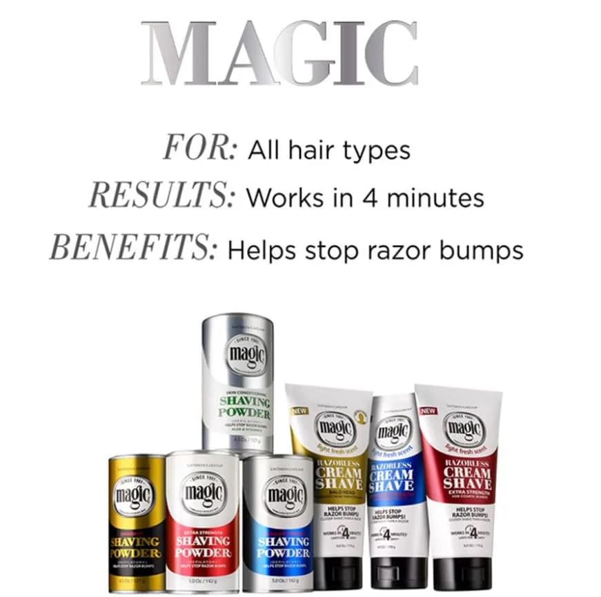 SoftSheen-Carson Magic Razorless Shaving Powder 127 g (4.5 oz) | Stops Razor Bumps Since 1901 - view 9