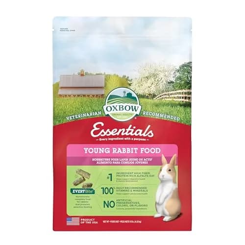 Oxbow Essentials Adult Rabbit Food with Timothy Hay Pellets 2.27 kg (5 lb) | Complete Nutrition for Adult Rabbits - main product image