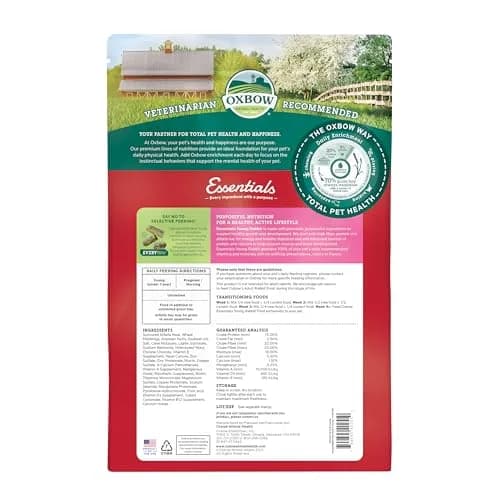Oxbow Essentials Adult Rabbit Food with Timothy Hay Pellets 2.27 kg (5 lb) | Complete Nutrition for Adult Rabbits - view 2